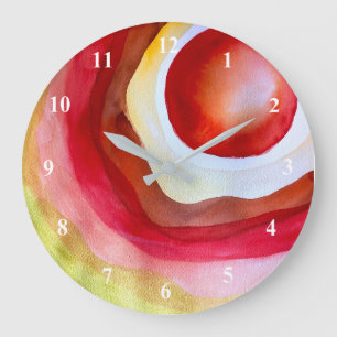 Relógio Grande Arte solar com cor d'água