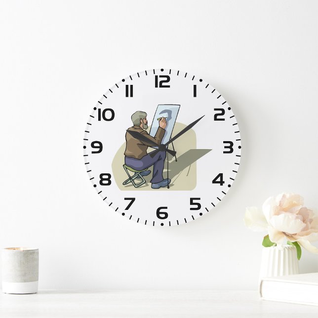 Relógio Grande Artista No Trabalho (Criador carregado)