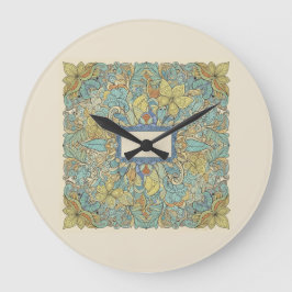 Relógio Grande Artistic Zentangle Mandala Wall Clock
