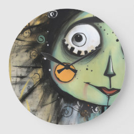 Relógio Grande ArtLady 13 Encantada e angustiada