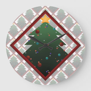 Relógio Grande Árvore de Natal
