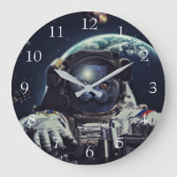 Astronauta Encantado Gato de Ar Curto no Espaço