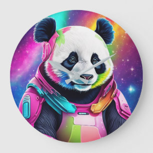 Relógio Grande Astronauta Panda