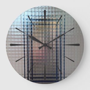 Relógio Grande Através das portas de vidro