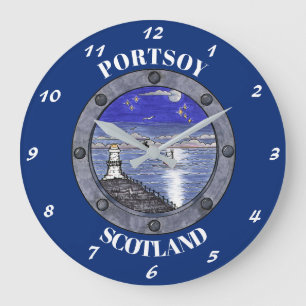 Relógio Grande Através pulso de disparo de parede da vigia do