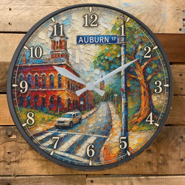 Relógio Grande Auburn Alabama Artistic Downtown  (Criador carregado)