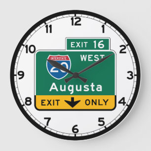 Relógio Grande Augusta, sinal de estrada de GA