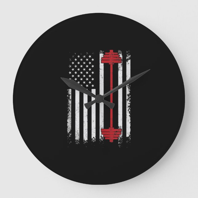 Relógio Grande Aumento De Peso De Presentes Planos, Furo De Gym (Frente)