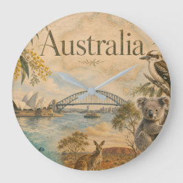 Relógio Grande Austrália para os amantes da Austrália