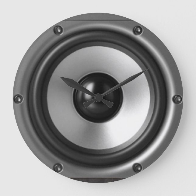 Relógio Grande Auto-falante - pulso de disparo de parede (Frente)