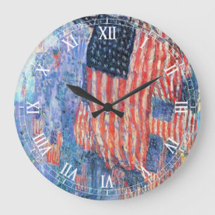 Relógio Grande Avenida na Chuva de Frederick Childe Hassam