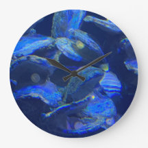 Azul Oceano Profundo Arte Abstrata Decoração Coste