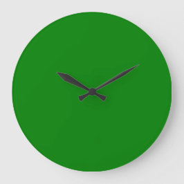 Relógio Grande Azul simples personalizável - acrílico redondo de 