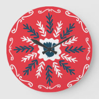 Azulejo de Natal Folk Doodle Art