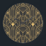 Relógio Grande Azulejos Geométricos Modernos Art Deco<br><div class="desc">Padrão de azulejos geométricos modernos. fundo de luxo sem descontinuidades deco-art abstrato. Vintage encontra-se moderno no luxo geométrico. Os sonhos de Art Deco se realizaram. Azulejos geométricos modernos, luxo abstrato. Vintage art deco touch. deco, fundo, padrão, abstrato, ilustração, textura, decor, moda, vintage, gold, white, retro, line, sem descontinuidades, geométrica, luxo,...</div>