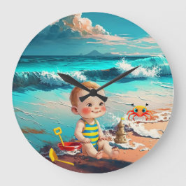 Relógio Grande Baby Boy na Praia