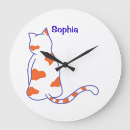 Relógio Grande Baby Name personalized, Nursery, kids    Square Wa