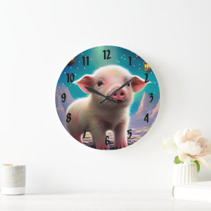 Relógio Grande Baby Pig