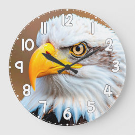 Relógio Grande Bald Eagle Wall Clock – American Eagle Wildlife Na