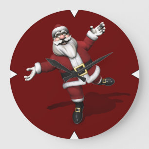 Relógio Grande Balé Dancer Santa Claus