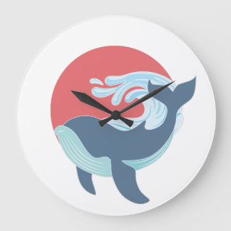 Relógio Grande  baleia azul-natação