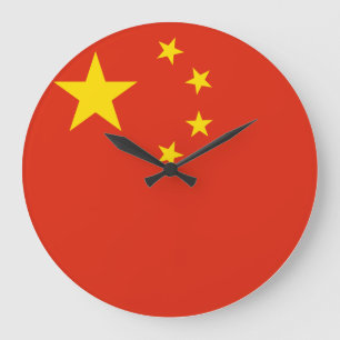 Relógio Grande Bandeira de China
