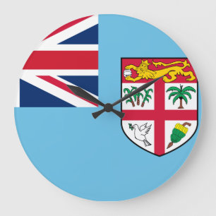 Relógio Grande Bandeira de Fiji