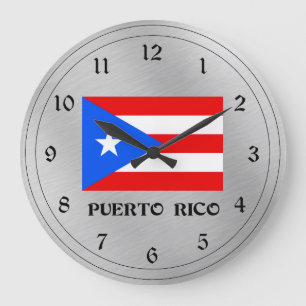Relógio Grande Bandeira de Porto Rico