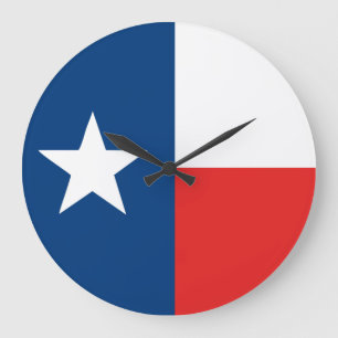 Relógio Grande Bandeira de Texas