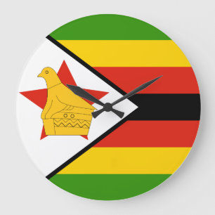 Relógio Grande Bandeira de Zimbabwe