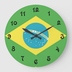 Relógio Grande Bandeira do Brasil