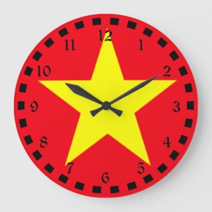 Relógio Grande Bandeira do Vietname