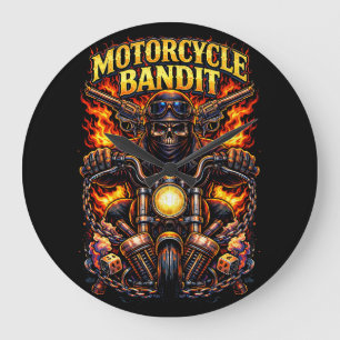 Relógio Grande Bandido de Motocicleta