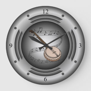 Relógio Grande Banjo ~ Deslocamento Musical ~ Auto-falante de Pra