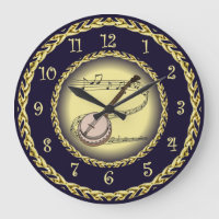 Banjo ~ Rolar Musical ~ Dourado/Marinho Azul ~