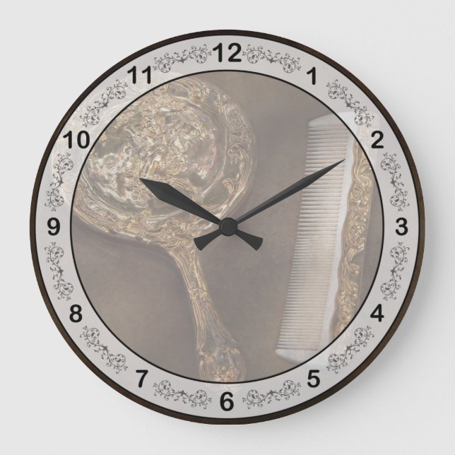 Relógio Grande Barbeiro - eu sou tão bonito (Frente)