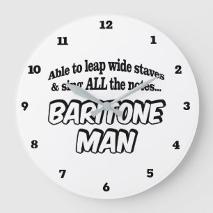 Relógio Grande Baritone Man - Super-herói da Música