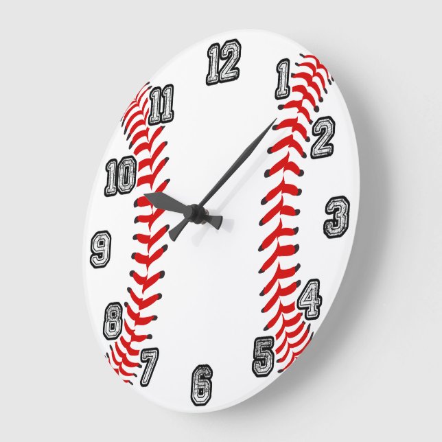 Relógio Grande Baseball Wall Clock (Ângulo)