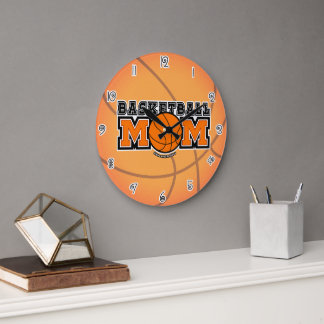 Relógio Grande Basketball Mom Screwball Graphics