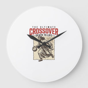 Relógio Grande Basquete Cristão Crossover Definitivo Vintage