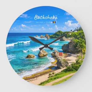Relógio Grande Bathsheba, Barbados - Costa de Praia Tropical