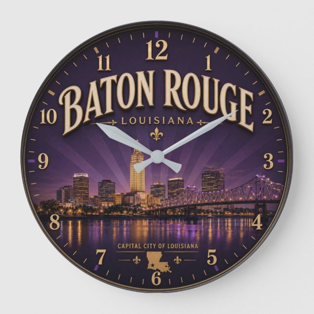 Relógio Grande Baton Rouge Louisiana (Frente)