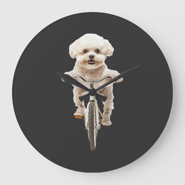 Relógio Grande Bichon Frise (Frente)