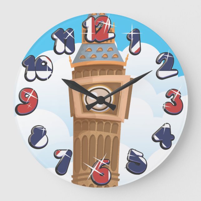 Relógio Grande Big Ben Westminster Clock Tower (Frente)