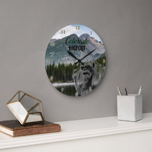 Relógio Grande BIGFOOT SASQUATCH PORTRAICH Wall Clock