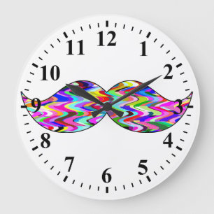 Relógio Grande Bigode engraçado