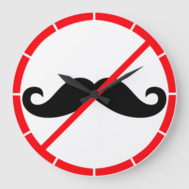 Relógio Grande Bigode Proibido! (Frente)