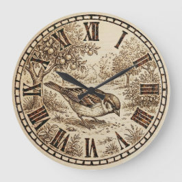 Relógio Grande  Bird Wall Clock 