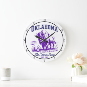 Relógio Grande Bisão do Estado Mais Cedo de Oklahoma