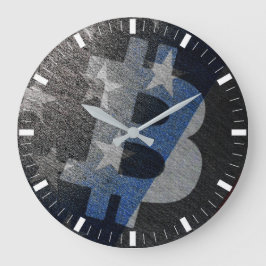 Relógio Grande Bitcoin América ₿